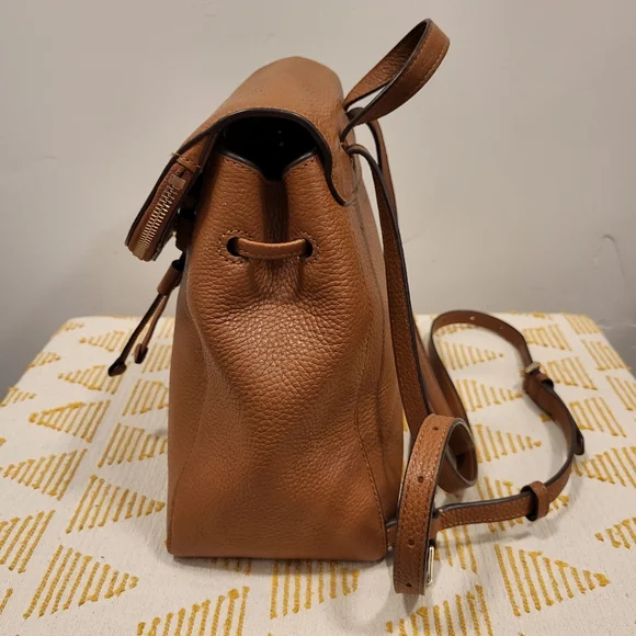 Kate Spade Leather Backpack Leila Medium Flap - Picture 3 of 8
